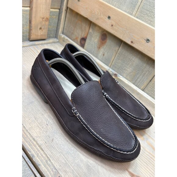 Timberland Earthkeepers Mens Brown Leather Slip-On Loafers Size 10 - Picture 2 of 8